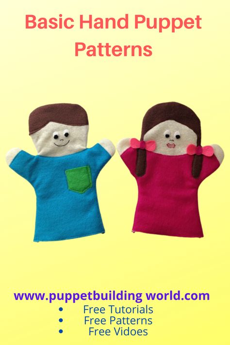 These are simple patterns for hand puppets. Free Puppet Patterns to use Diy Hand Puppets Pattern, How To Make A Hand Puppet, Finger Puppet Patterns Free, Animal Puppets For Kids To Make, Puppet Patterns Free Templates, How To Make A Puppet, Hand Puppets Diy, Hand Puppets Pattern, Hand Puppets For Kids