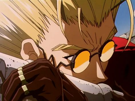 Vash Icons, Trigun 1998, Prosthetic Arm, Vash Stampede, Trigun Stampede, Anime Screenshots, Tv Characters, Guys And Girls, Peace And Love