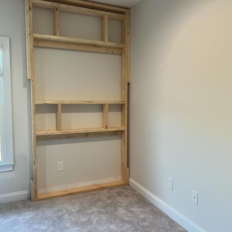 Sometimes I take a break from surface pattern design and sewing…to build things 💪🏼 Here is my latest project: built-in full size bunk beds for the boys 💙💙 I am having a blast with these and all of the framing is complete! Now I just have to make them look beautiful, complete with a nook and reading light for each 💡 What do you think? Could you sleep in these??? . . . . . #bunkbeds #diy #girlswhobuild #imadethis #woodwork #designer #interiordesign #boysroom #iliketomakestuff #diyprojects #pr... Full Size Bunk Beds, Built In Shelves, Having A Blast, Take A Break, Reading Light, Boy's Room, Surface Pattern Design, The Boys, Surface Pattern