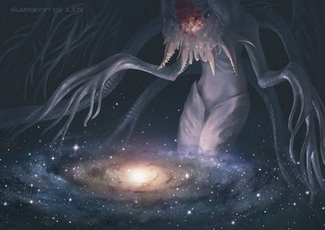 Ebrietas Daughter Of The Cosmos, Dark Astrology, Horror Cosmico, Bloodborne Art, Lovecraftian Horror, Beast Creature, Arte Alien, Eldritch Horror, Cthulhu Mythos