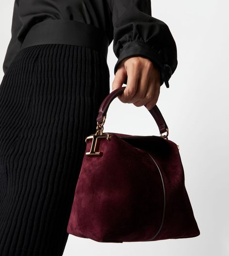 Burgundy Tote Bag, Tods Bag, Burgundy Bag, Micro Bag, Europe Outfits, Bag Design, Timeless Accessories, Handbags Online, Handbags For Women