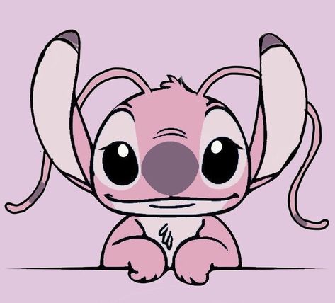 Stitch Drawings, Lilo And Stitch Drawings, Pink Stitch, Stitch Drawing, Stitch And Angel, Easy Stitch, Hand Embroidery Patterns, Cartoon Pics, Lilo And Stitch