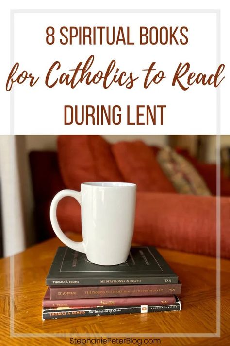 Spiritual reading is an amazing way to deepen our prayer life during Lent as we journey to the foot of the cross with Christ. Here are our top 8 spiritual books to read this Lent.

Lent, spiritual reading, spiritual books, Catholic blog, Catholic blogger, Catholic books, book recs Spiritual Books To Read, Catholic Lifestyle, Catholic Prayer Book, Spiritual Books, Spiritual Reading, Catholic Books, Prayer Life, Book Recs, Prayer Book