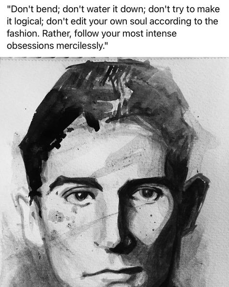 The ORIGINAL Poetic Outlaws on Instagram: “The great Franz Kafka born on this day in 1883: “You do not need to leave your room. Remain sitting at your table and listen. Do not even…” Tom Hardy Movies, Beatles Girl, Franz Kafka, Favorite Authors, Some Pictures, Portrait Art, Figure Drawing, Picture Quotes, Line Art