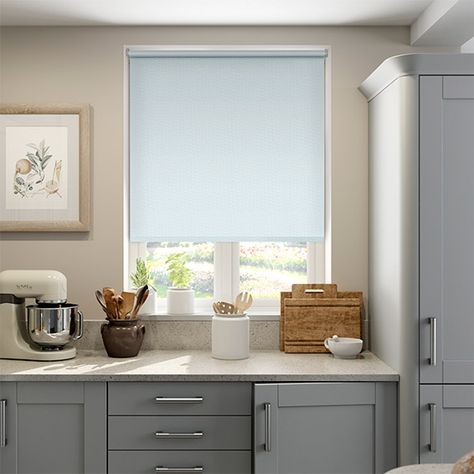 Ocean Summer Sky Roller Blind from Blinds 2go Blue Roller Blinds, Modern Roller Blinds, Ikea Blinds, Grey Roller Blinds, Grey Blinds, Patio Blinds, Bathroom Blinds, Modern Blinds, Living Room Blinds