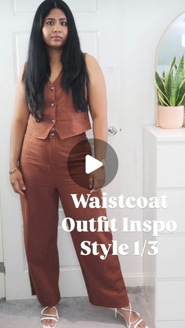 MALAR VILI  SUBRAMANIAM on Instagram: "Waistcoat Outfit Inspo: Style 2/3
Cotton Waistcoat + Straight Leg Trouser

Super light, stylish and comfy to wear. I love it!

Follow @malarvworld for more❤️
.
.
.
#stylebymalar #capsulewardrobe #effortlesschic #waistcoat #ootdfashion #ootdwatch #outfitpost #fashion #officeoutfit #fashionaddict #fashioninsta #dailyoutfitlooks #chicoutfit #dailystylehunt #instagramstylist #whattowear #howtostyle #lookoftheday #capsulecollection #capsuleoutfit #fallfashion #explore #explorepage #exploremore" Waistcoat Outfit, Capsule Outfits, Straight Leg Trousers, Effortless Chic, Office Outfits, Outfit Posts, Fashion Addict, Ootd Fashion, I Love It