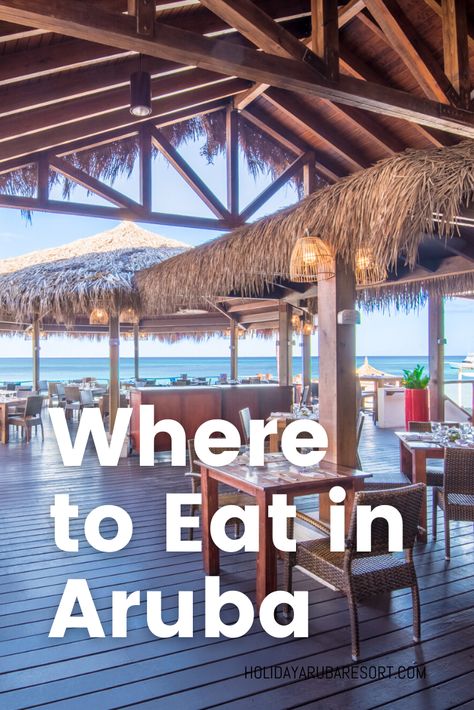 Discover delicious dining options at Holiday Inn Resort Aruba for breakfast, lunch and dinner. From beachside prime steaks to on-the-go coffee, we’ve got you covered with some of the best options on the Island! #bucketlist #aruba #caribbean #arubavacationresort #arubawithkids #HolidayInnAruba #arubaallinclusive #arubarestaurants Holiday Inn Aruba, Aruba Food, Caribbean Family Vacation, Aruba Restaurants, Aruba Honeymoon, Visit Aruba, Aruba Travel, Caribbean Luxury, Couples Travel