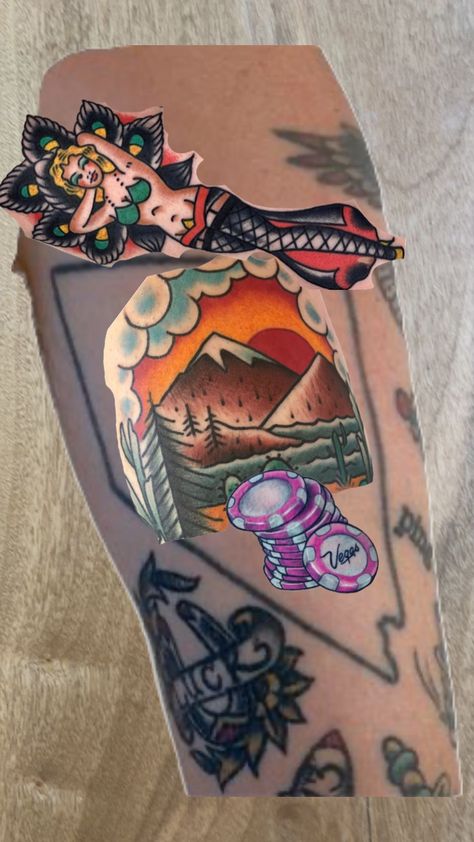 #tattoo #nevada Nevada Tattoo Ideas, Nevada Tattoo, Cool Tattoo Ideas, Reno Nevada, Cool Tattoo, Apron Designs, American Traditional, Tattoo Idea, Traditional Tattoo