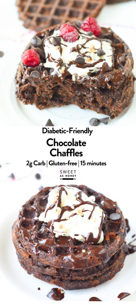 This Keto Chocolate Chaffle Recipe makes easy keto cheese waffles with a sweet, chocolatey, crispy texture to start the day on keto with only 2 grams of net carbs per serving.Bonus, these chocolate keto chocolate waffles are also gluten-free and can be made nut-free. Chaffle Without Cheese, Gluten Free Chaffles, Keto Dessert Chaffle Recipe, Best Chaffle Recipe, Churro Chaffle Recipe, Keto Chocolate Dessert Recipes, Cottage Cheese Chaffle Keto, Chocolate Chaffle Recipes, Healthy Chaffle Recipes