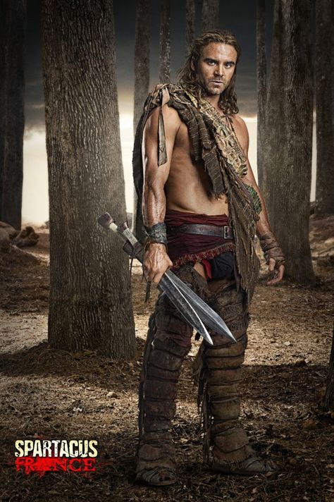 Gannicus (from Spartacus on Starz) Spartacus Characters, Viktor Vasnetsov, Spartacus Vengeance, Dustin Clare, Spartacus Series, Liam Mcintyre, Spartacus Blood And Sand, Manu Bennett, Maurice Denis