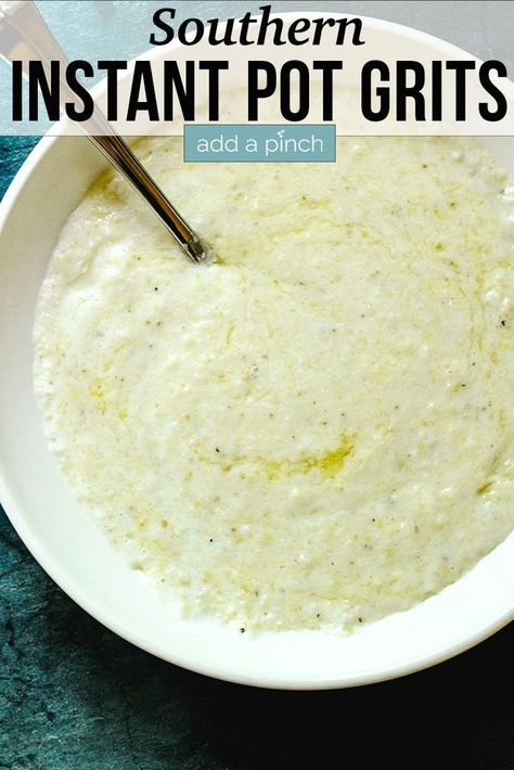 Instapot Grits, Instant Pot Grits, Homemade Grits, Southern Grits, Instant Pot Steam, Quick Grits, Instant Grits, How To Cook Grits, Creamy Grits