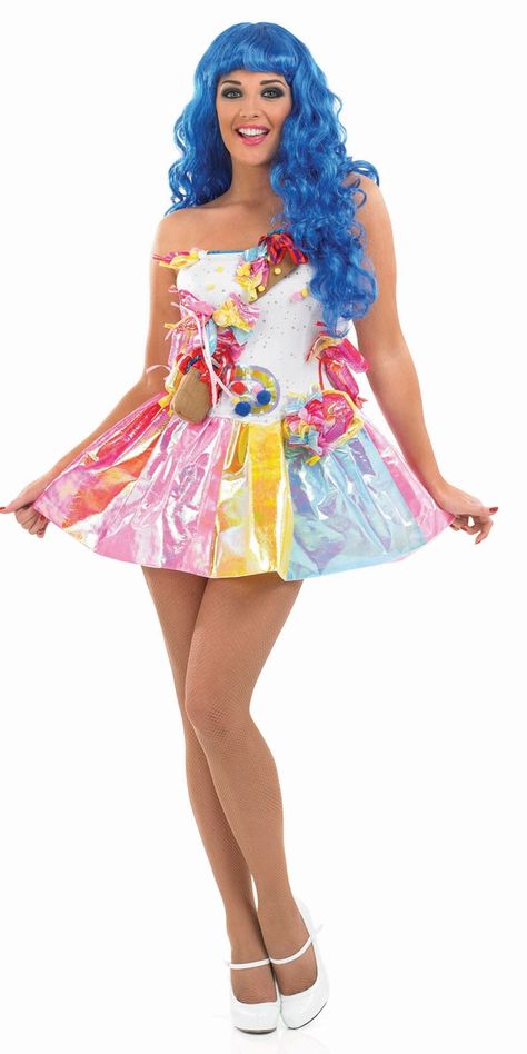 Katy Perry California Gurl. Katy Perry Fancy Dress, Celebrity Fancy Dress Costumes, Pop Star Costume, Celebrity Fancy Dress, Fancy Dress Plus Size, Pop Star Fancy Dress, Rave Outfits Plus Size, Pop Star Costumes, Star Fancy Dress