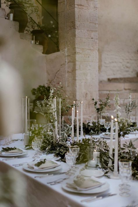 Katie White, Candles Flowers, Rustic Wedding Decorations, Tuscan Wedding, European Wedding, Italian Countryside, Wedding Dinner, Wedding Table Settings, Wedding Mood Board