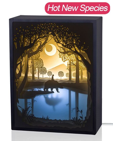 Papercut Light Boxes, Baby Shadow Box, Shadow Light Box, Shadow Box Svg, Light Boxes, Led Light Box, 3d Shadow Box, 3d Light, Mood Light