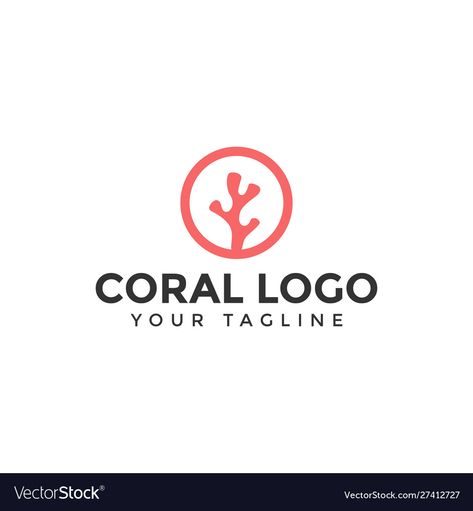 Coral Illustration Design, Coral Logo, Rope Baskets, Waves Logo, Estate Logo, Bubble Machine, Deep Ocean, Design Tshirt, Real Estate Logo