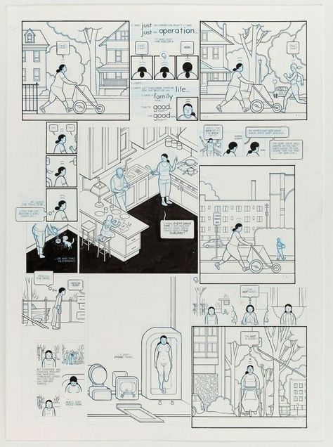 Architecture Comics Illustrations, Comic Architecture, Architecture Comic, User Analysis, Chris Ware, Storyboard Ideas, Architecture Presentation Board, Interactive Walls, Architecture Panel