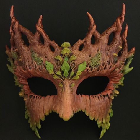 Browse unique items from ATouchOfEldritch on Etsy, a global marketplace of handmade, vintage and creative goods. Dryad Costume, Venetian Masks, Cool Masks, Carnival Masks, Masks Art, Masks Masquerade, Beautiful Mask, Masquerade Mask, Masquerade Ball