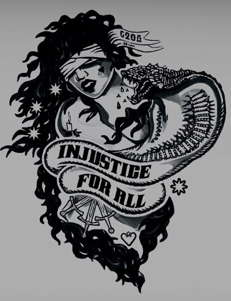 Injustice For All Tattoo, Cyberpunk 2077 Tattoo Ideas, Sekiro Tattoo Design, Cyberpunk Edgerunners Tattoo, Cyberpunk 2077 Tattoo, Berserker Tattoo, Arte Heavy Metal, Johnny Silverhand, Cyberpunk Tattoo