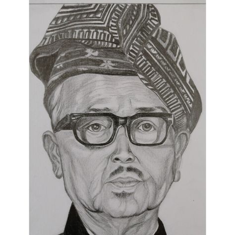 Portrait of tunku Abdul rahman Tunku Abdul Rahman, Pencil Drawing, Pencil Drawings, Places To Visit, Pencil, Male Sketch, Drawings, Art