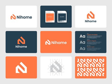 Real Estate Logo, Brand Guidelines by Helal | Logo Designer on Dribbble Logo Brand Guidelines, Brand Guidelines Design, Real Estate Logo Design, Estate Logo, Construction Logo, Realtor Logo, Real Estate Logo, Branding Logo Design, Professional Logo Design