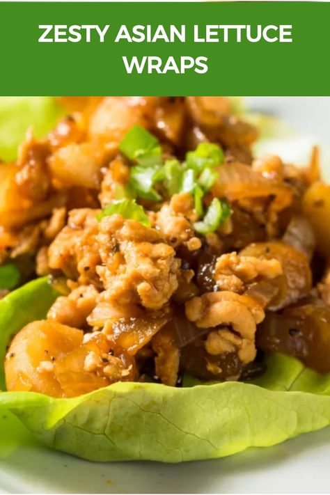 Zesty Asian Lettuce Wraps Best Lettuce For Wraps, Fresh Healthy Dinner, Asian Ground Turkey, Ground Turkey Lettuce Wraps, Turkey Mince Recipes, Asian Lettuce Wraps, Turkey Lettuce Wraps, Butter Lettuce, Healthy Dinner Options