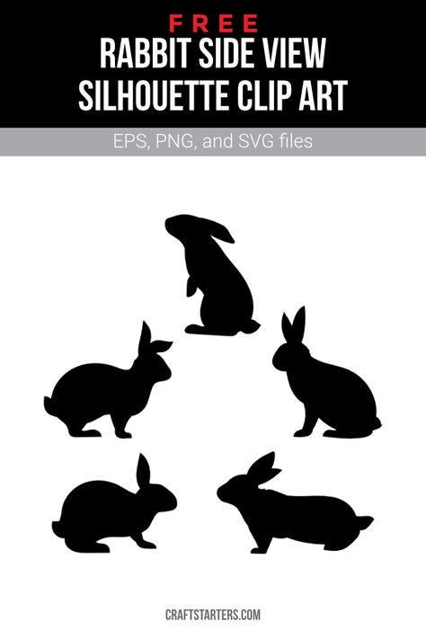 Rabbit Side View Drawing, Rabbit Silhouette Templates, Rabbit Side View, Rabbit Sketches, Rabbit Outline, Spring Templates, Woodland Wreath, Rabbit Artwork, Art Rabbit