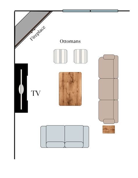 Arranging Living Room Furniture with a Corner Fireplace - Marissa Cal Home Arranging Living Room Furniture, Corner Fireplace Layout, Focal Point Living Room, Corner Fireplace Furniture Arrangement, Corner Fireplace Living Room, Awkward Corner, Fireplaces Layout, Furniture Placement Living Room, Living Room Layout