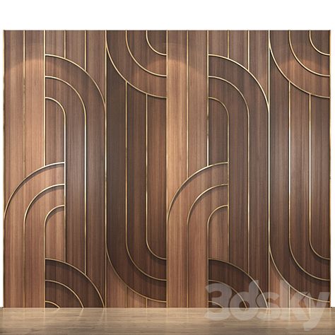 Wall Panel 81 - Other decorative objects - 3D Models - 3DSKY Art Deco Wall Panelling, Wall Panel Texture, Art Deco Panel, Textured Wall Panels, Drawing Furniture, Interior Architecture Drawing, Interior Design Bedroom Small, Wall Texture Design, Wall Panel Design