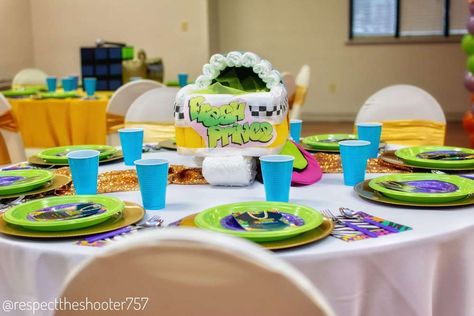 Fresh Prince Centerpiece Ideas, Fresh Prince And Princess Gender Reveal, Fresh Prince Baby Shower Theme, Fresh Prince Baby Shower Theme Boy, Fresh Prince 1st Birthday Party, Prince Baby Shower Theme, Baby Shower Plates, Prince Party, Boys First Birthday Party Ideas