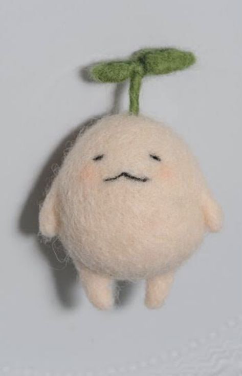 Sanrio Needle Felt, Needle Felting Simple, Needle Felt Kawaii, Needle Felt Monster, Needle Felting Gifts, Kawaii Needle Felt, Needle Felt Ideas, Wool Felting Ideas, Cute Needle Felting Ideas