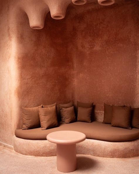 Proving that pink can work 👌🏽 Magical riad in Marrakech. Full of inviting corners. Shadows playing on walls. Ambiance. @riadbrummell Architect @claudiaraurell Photography by @christopherstark @bybibianacristina _________________________________________ SEO: architecture inspiration, design trends, travel goals, wanderlust ideas, beautiful destinations, architectural design, travel photography, interior design ideas, bucket list travel, urban exploration, modern architecture, travel diari... North African Interior Design, Modern Middle Eastern Interior Design, Desert Minimalism, Marrakech Interior Design, Inviting Interior Design, Morocco Interior Design, Hacienda Interior Design, Hidden Travel Gems, Morocco Interior