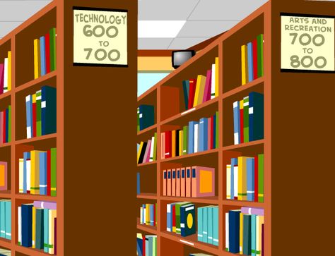 Library, an animated resource page with lesson plans and teaching tips, for Kindergarten to 3rd grade students, shows how to find and borrow books, newspapers, magazines, and music, from libraries. Kindergarten Library, Library Orientation, Library Lesson Plans, Dewey Decimal, Library Media Center, Library Skills, Library Pictures, Information Literacy, Elementary Library