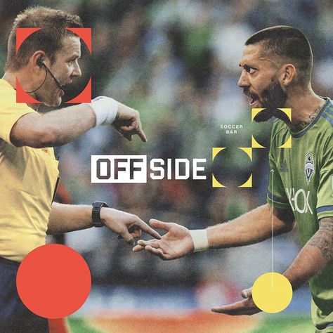 Offside Soccer Bar by Alex Anderson on Dribbble Jersey Fashion, Bar Design, Global Community, Creative Professional, Soccer, Branding, Bar, Football