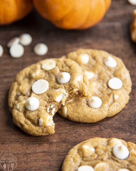 Pumpkin White Chocolate Chip Cookies, Pumpkin White Chocolate, Soft Pumpkin Cookies, The Best Cookies, White Chocolate Chip, Chocolate Pumpkin, Best Cookies, White Chocolate Chip Cookies, White Chocolate Cookies