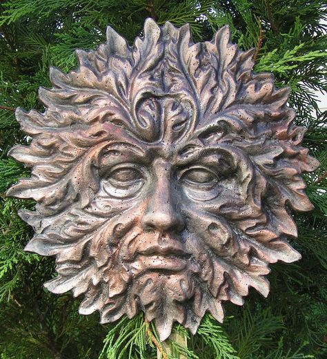 Guiseppe Arcimboldo, Celtic Tree Tattoos, Leaf Mask, Garden Goddess, Green People, Garden Gate Design, Green Woman, Hawthorn Tree, Tree Faces