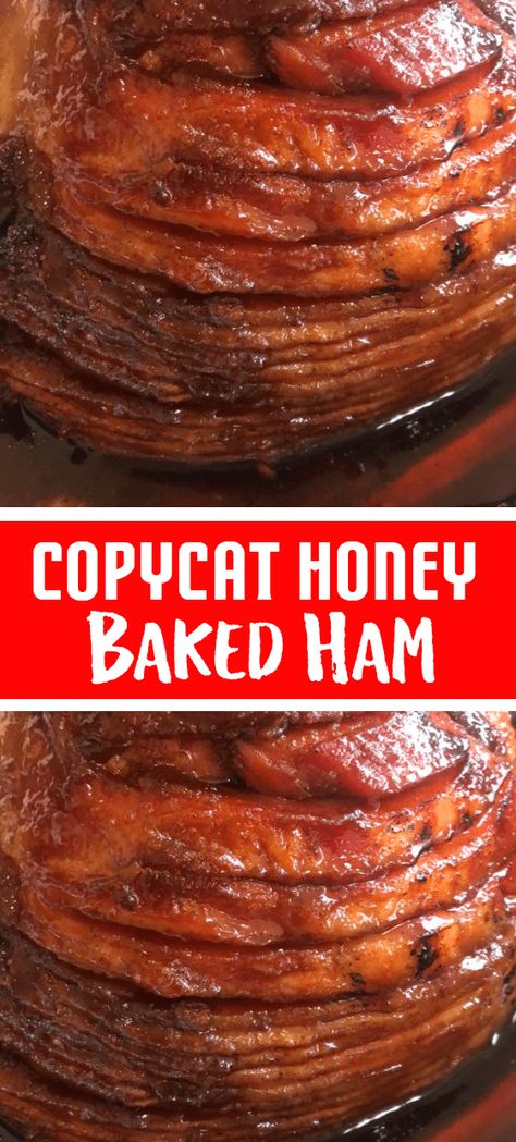 Copycat Honey Baked Ham, Honey Baked Ham Recipe, Mrs Happy Homemaker, Appetizers Christmas, Honey Baked, Honey Baked Ham, Glazed Ham, Baking With Honey, Baked Ham