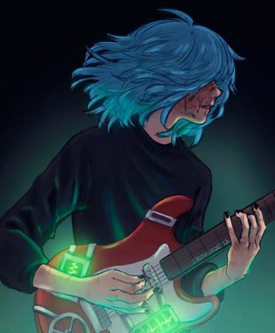 saly face x travissaly face gamesaly face iconsaly face fanartsaly face x larrysaly face wallpaper Sally Face Fanart, Face Wallpaper, Sally Face, Blue Hair, Guitar, Wallpapers, Hair, Blue