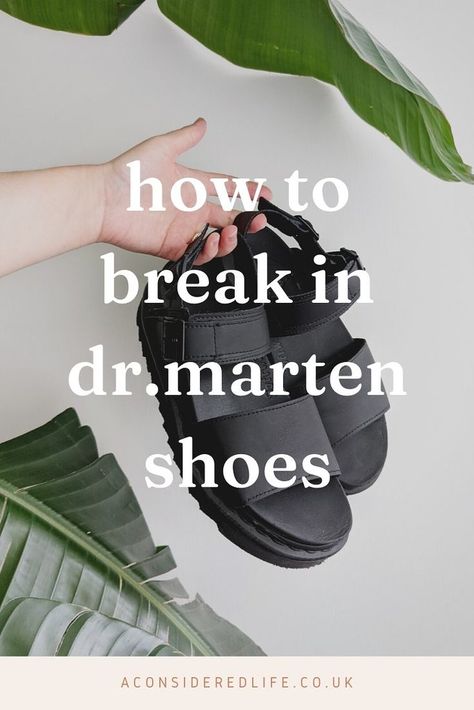 Breaking In Dr. Martens Styling Doc Marten Mary Janes, How To Break In Doc Martens, Dr Marten Sandal, Low Doc Martens, Dr Martens Bex, Dr Martens Sandals, Doc Martin, Shoe Stretcher, Heel Protector