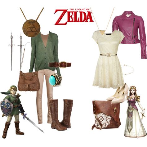 "Legend of Zelda" by gigglemadly on Polyvore Legend Of Zelda Outfit Ideas, Legend Of Zelda Clothes Inspired Outfits, Legend Of Zelda Inspired Outfits, Link Inspired Outfit, Zelda Inspired Outfits, Zelda Outfits, Video Game Outfits, Everyday Cosplay, Nerdy Outfits