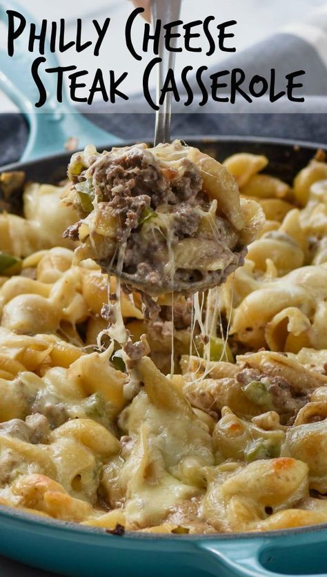 Cheese Steak Casserole, Philly Cheese Steak Casserole Recipe, Steak Casserole, Philly Cheese Steak Casserole, Easy Delicious Dinners, Cheese Steak, Philly Cheese, Philly Cheese Steak, Beef Casserole