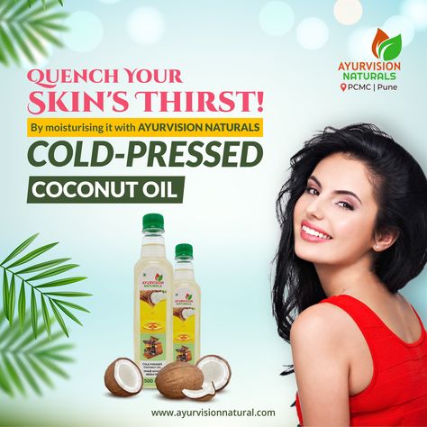 9975242120/ 9975862120. www.ayurvisionnatural.com. . . #ayurvisionnaturals #spirich #ayurvision #coldpressed #oil #coconut #vegan #coconutoil #healthyfood #coconuttree #glutenfree #oilers #coconuts #healthy #food #winters #moisturizer #selfcare #pamper #diy #natural #ecofriendly #sustainable #kitchenofindia #healthyroutein #pune #pcmc #healthyoil Cold Pressed Coconut Oil, Posters Design, Healthy Oils, Oil Coconut, Product Display, Coconut Tree, Cold Pressed, Pune, Coconut Oil