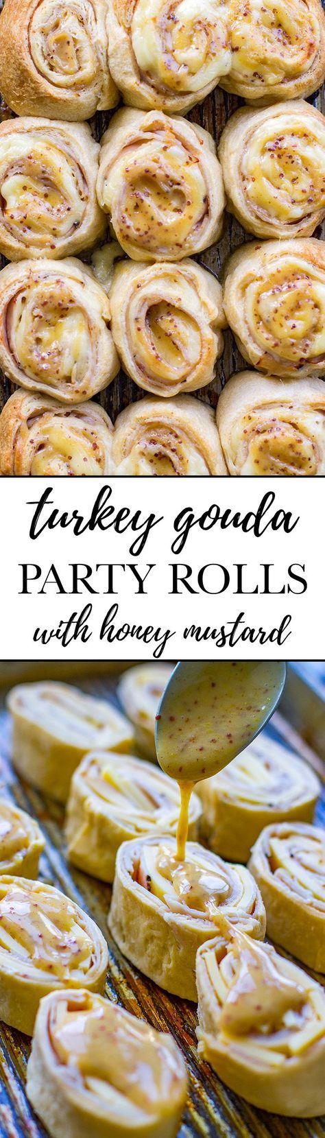 Party Rolls, Honey Mustard Glaze, Rolls Easy, Cranberry Cocktail, Party Dips, Party Appetizers, Football Food, Snacks Für Party, Party Food Appetizers