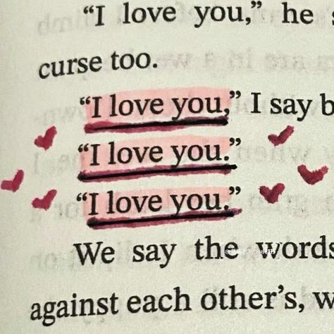 I love you too Texts Aesthetic, Love Book Quotes, I Love You Too, Romantic Book Quotes, Love You Too, Romance Books Quotes, Book Annotation, Favorite Book Quotes, Romantic Books