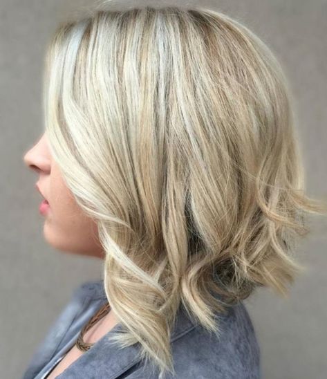 Straight Hair With Curly Ends, Aline Haircuts, Line Bob, Lob Cut, Blonde Balayage Bob, A Line Haircut, Inverted Long Bob, The Right Hairstyles, A Line Bob