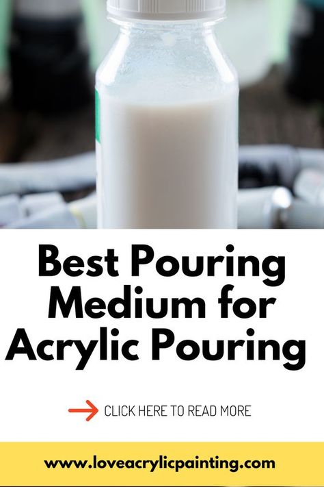 Liquitex Pouring Medium, Diy Pouring Medium Recipe, Pouring Medium Recipe, Paint Pouring For Beginners, Acrylic Pour Painting For Beginners, Pour Painting Ideas, Paint Pouring Medium, Love Acrylic Painting, Spin Painting