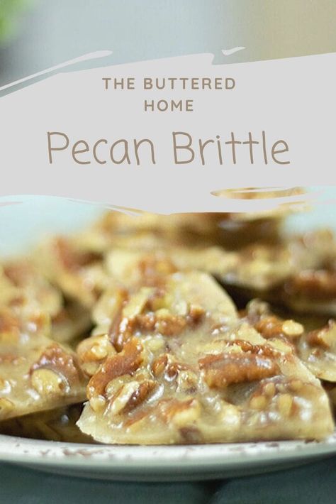 Pecan Brittle is an easy candy you can whip up anytime. We love a Holiday treat but this Brittle is simple enough to do anytime. Pecan Brittle Recipe Easy, Easy Microwave Fudge, Pecan Brittle, Candy Creations, Microwave Fudge, Easy Candy, Brittle Recipes, Candy Recipes Homemade, Christmas Candy Recipes