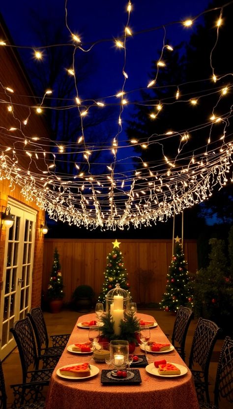 21 Outdoor Christmas Decoration Ideas That Will Transform Your Home into a Winter Wonderland! – FOR WOMEN Outdoor Christmas Party Ideas, Backyard Christmas Party, Christmas Backyard, Nutcrackers Display, Outdoor Christmas Party, Snowflake Silhouette, Outdoor Christmas Decoration Ideas, Holiday Lanterns, Lantern Craft