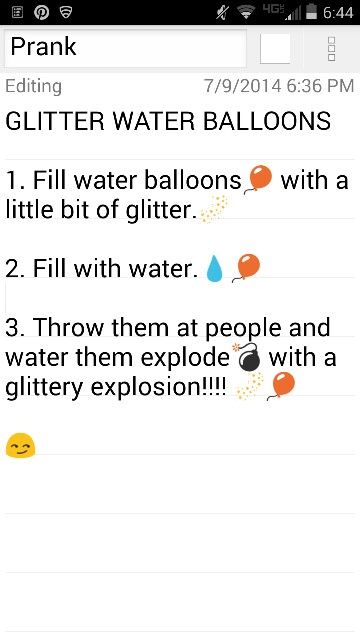 Yes. They can control the water off so they'll be dry, but the glitter will stay!!! Camping Pranks, Camp Pranks, Vegetable Garden Design Layout, Paint Balloons, Glitter Carnaval, Evil Pranks, Pranks To Pull, Prank Ideas, Glitter Water