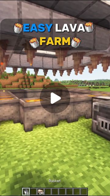 MrBush on Instagram: "Minecraft Easy Lava Farm   Follow MrBuush on YT  Follow me for more Tutorial Minecraft   - Save this video and share at friends   #minecraft #minecraftbuild #minecraftbuilds #minecrafttutorial #minecraftinspiration #minecraftbuildings #minecraftredstone #minecraftdaily #minecraftideas #minecrafthouse #minecraftonly #minecrafthacks" Lava Farm Minecraft, Minecraft Lava Farm, Minecraft Badlands, Minecraft Farms, Minecraft Redstone, Minecraft Farm, Minecraft Tutorial, Minecraft Buildings, Minecraft Houses