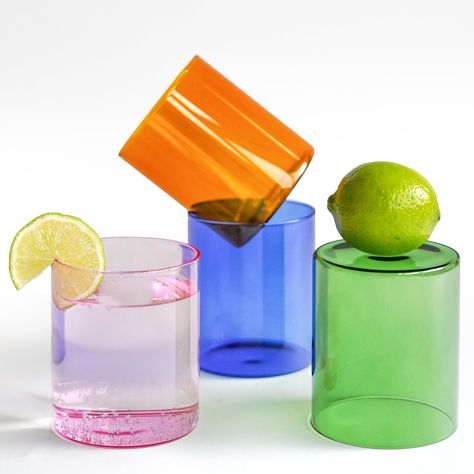 PRICES MAY VARY. This glasses drinking set is so versatile, it can be used for many fun beverage experiences like a stemless wine glass, margarita tumbler, mimosa glasses, bar glasses, red wine glasses, and much more! Say no to boring glassware, and yes to colorful drinking glasses! Think cobalt blue glassware, pink glassware, amber drinking glasses and green glassware to add a splash of fun to your space! Looking for a unique gift? Kitchen glassware is your answer! Our glass cups can act as bar Stemless Martini Glasses, Colored Drinking Glasses, Colored Wine Glasses, Fun Wine Glasses, Drinking Glasses Set, Glass Cup Set, Preppy Decor, Pink Glassware, Green Glassware